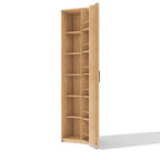 Armario de cocina, armario de almacenamiento alto con soportes para puertas y tabiques de empotramiento ajustables, armario de provisiones para salón, comedor y baño, 40 × 40× 183 cm