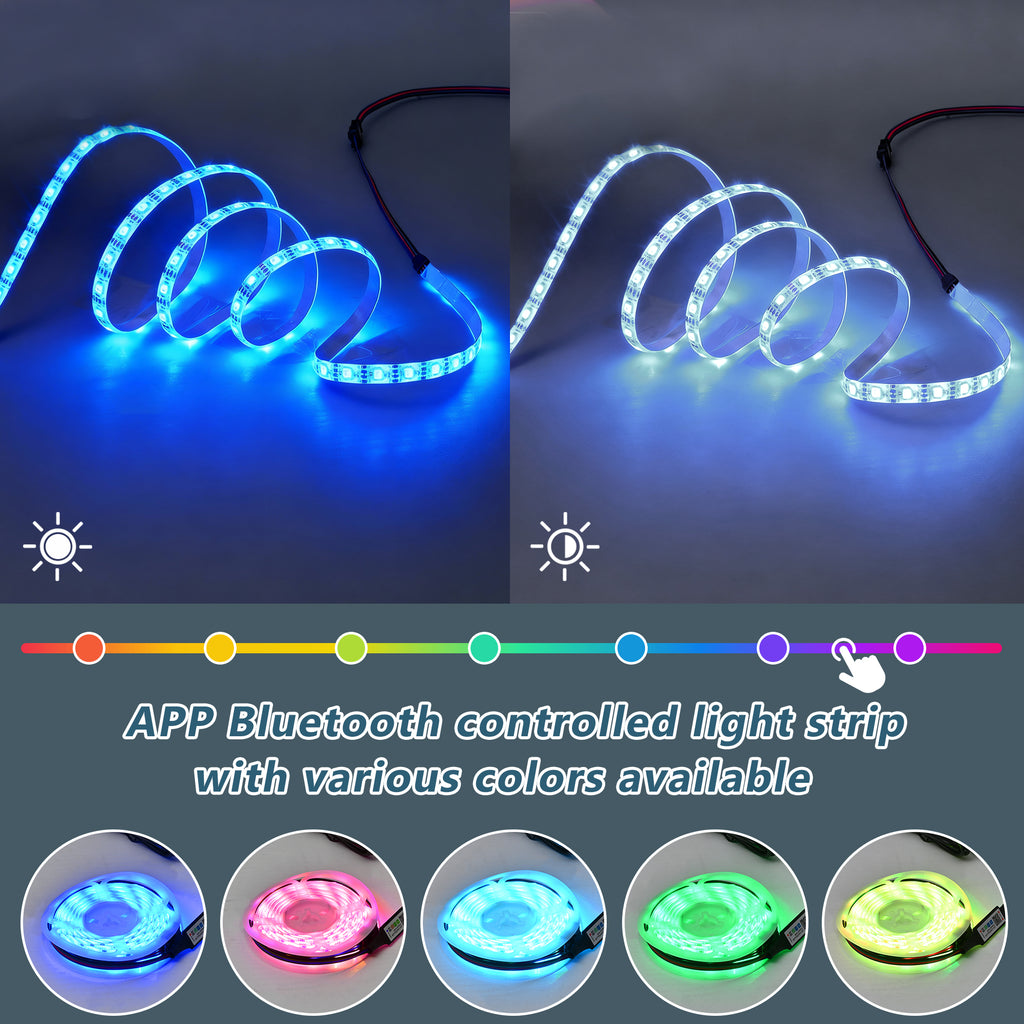 WF323710WAA) Moderno mesón LED, mesón para el salón, sofático, mesón de salón, mesón con brillo alto con control remoto, gran mesón con estampado de mármol (blanco)