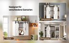 Armario de pared para la cocina con 2 puertas correderas y soportes de empotramiento ajustables, armario de pared para el almacenamiento en el salón, el baño y la lavandería, 80 × 31 × 76 cm
