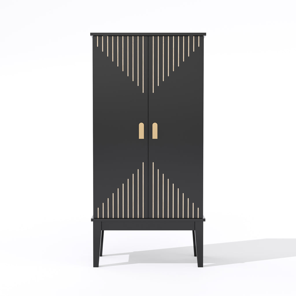 Gabinete de cocina de 120X59X30cm, gabinete, bufete, gabinete de almacenamiento de dos puertas con capacidad para colgar la puerta, gabinete de almacenamiento en estilo vintage, ideal para la cocina, comedor, salón y pasillo