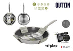 Sarten Acero Induccion Triplex 26cm Quttin