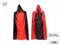 Capa Doble Cara Rojo-Negro 120cm