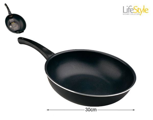 SARTEN WOK ALUMINIO INDUCCIÓN LUXE 30 cm