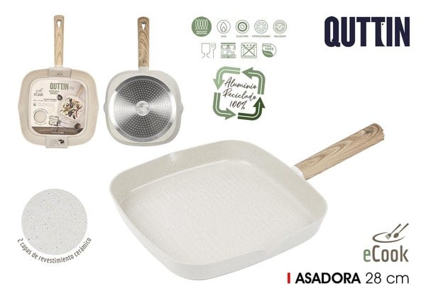 Sarten Asadora 28cm Ecook Quttin