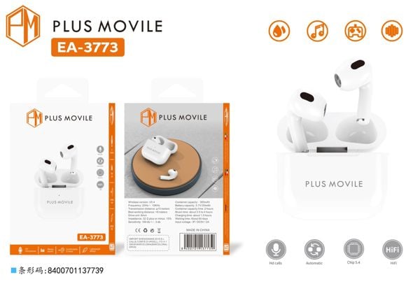Auriculares Inalámbricos Plus Movile EA-3773