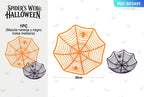Plato de Frutas con Diseño de Telaraña Halloween 1 Pieza