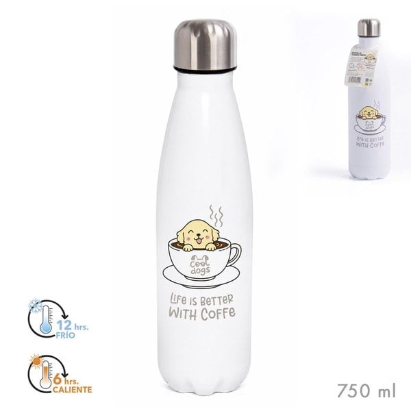 Botella Inox 750ml Coffee Cool Dogs