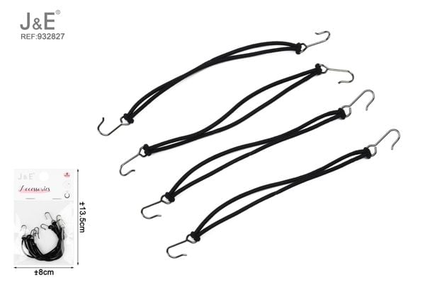 Bandas Elasticas para Cabello con Ganchos 4pcs