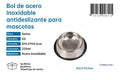 Bol Antideslizante Acero Inoxidable para Mascotas XS