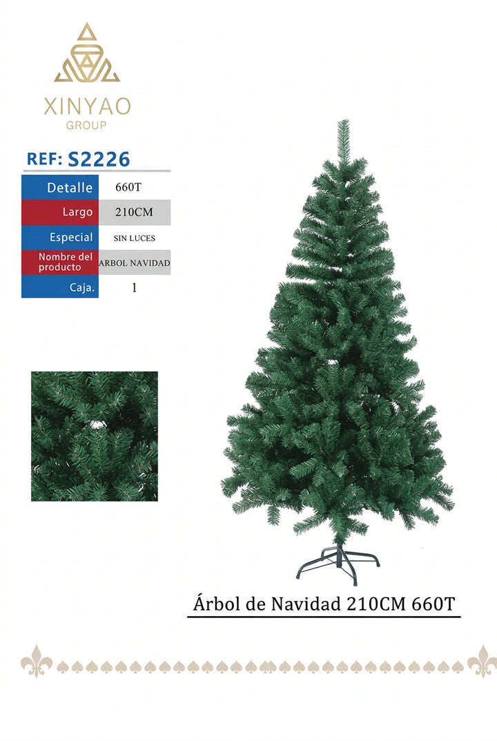 Arbol de Navidad 210cm 660T