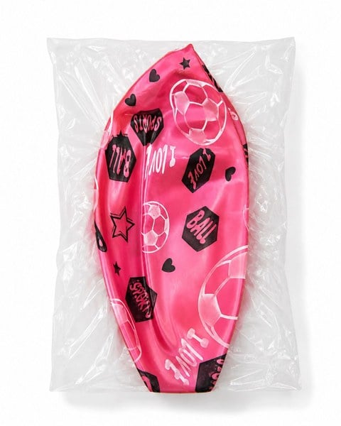 Pelota de Juguete Rosa con Diseño Deportivo