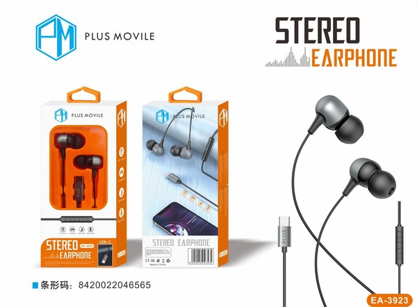 Auriculares Tipo C Estéreo Plus Movile