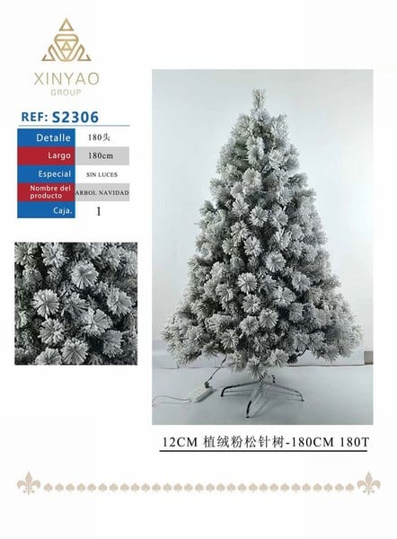 Arbol Navidad Nevado 180cm 180T