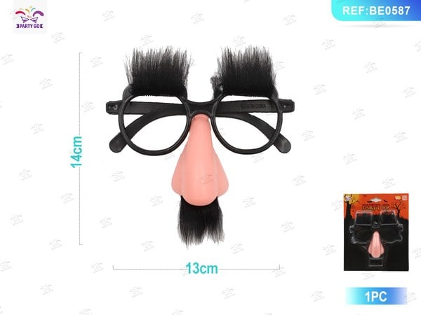 Gafas de Halloween con nariz y vello facial