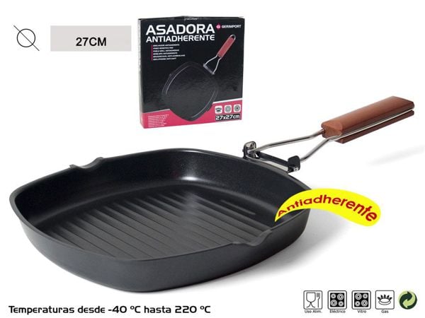 Asadora Antiadherente 27x27