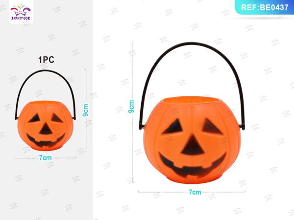 Cubo de Calabaza Halloween 9x7cm 1PC