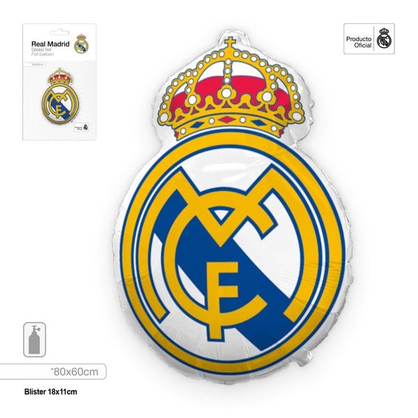 Globo Foil Escudo Real Madrid 80x60cm