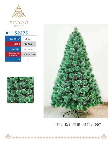 Arbol Navidad Nevado 120cm 90T