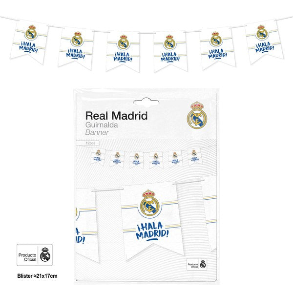 Guirnalda Real Madrid ¡Hala Madrid! 12 piezas