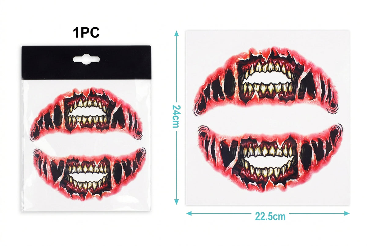 Pegatinas de Labios 3D para Halloween 1pc