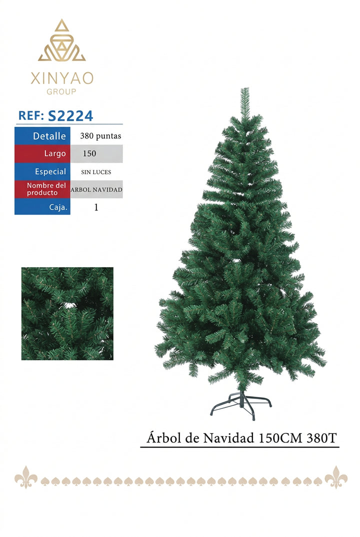 Arbol Navidad 150cm 380T