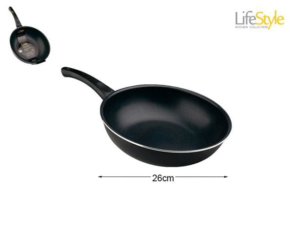 SARTEN WOK ALUMINIO INDUCCION LUXE 26 cm