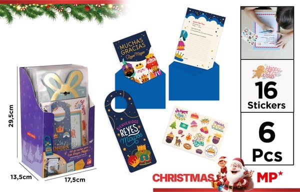 Set de Papelería para Carta Navideña