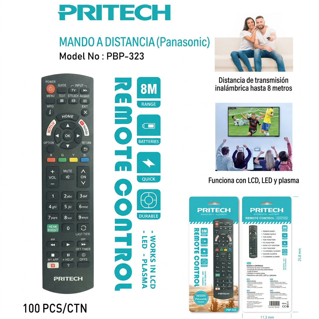 Mando a Distancia PBP-323 para Panasonic