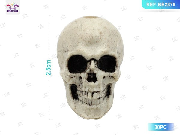 Mini Calaveras de Halloween 2,5 cm (30 ud.)