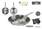 Sartén Acero Inducción Triplex 28cm Quttin
