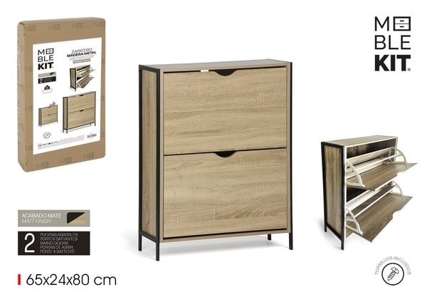 MUEBLE ZAPATERO 2 NIVEL MAD-MET MOBLEKIT