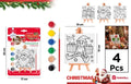 Caballete y Lienzo para Colorear Navideño