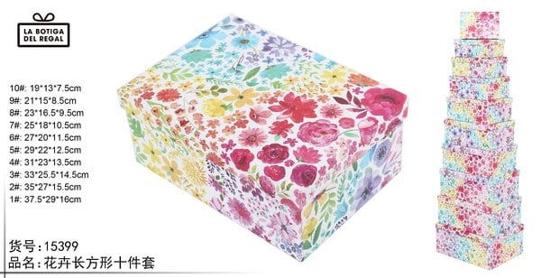CAJA DE REGALO JUEGO 10 PIEZAS