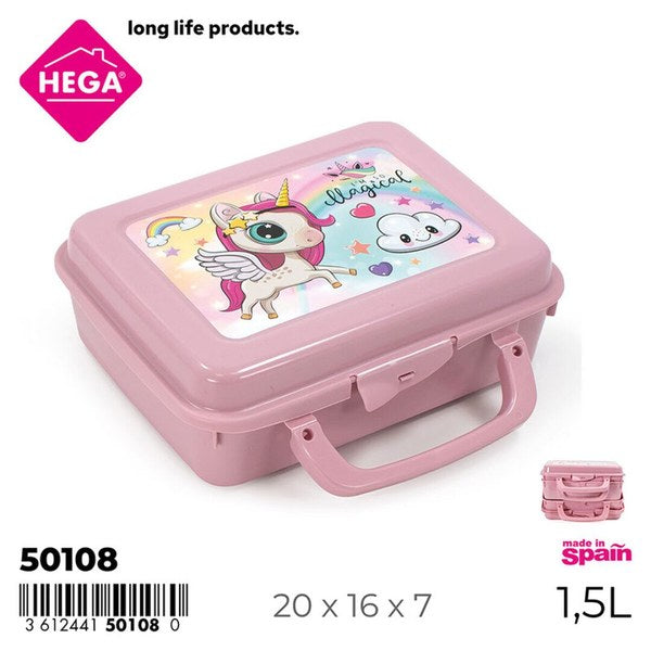 SANDWICHERA UNICORNIOS MÁGICOS ROS CON ASA