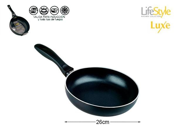 Sartén Profunda Aluminio Induccion Luxe 26 cm