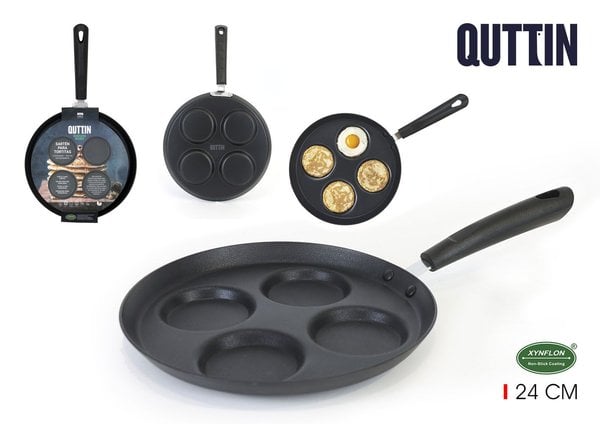 Sarten para Tortitas 4 Unds 24cm Quttin