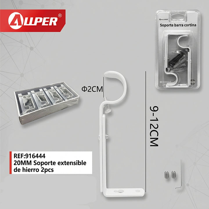 Soporte para Palo Cortina 20mm