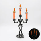Lámpara de Calavera con Tres Velas para Halloween