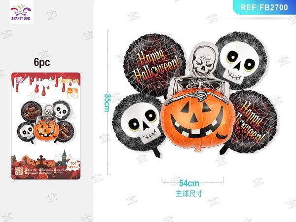 Juego de Globos de Aluminio para Halloween