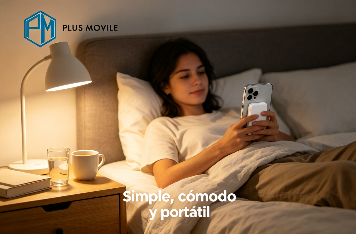 Batería Portátil Magnética Plus Movile 5000mAh | Carga Inalámbrica Magnética