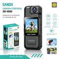 SANDA SD-4680 Cámara Corporal Portátil Body Camera – FHD Visión Nocturna