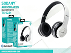 Auriculares Bluetooth SODANY TS-0230 | Inalámbricos Over-Ear | Negro