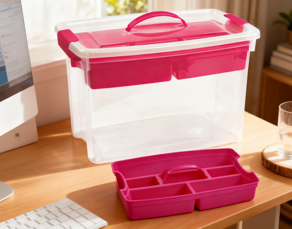 CAJA Nº 34 22 L CON BANDEJA ROSA
