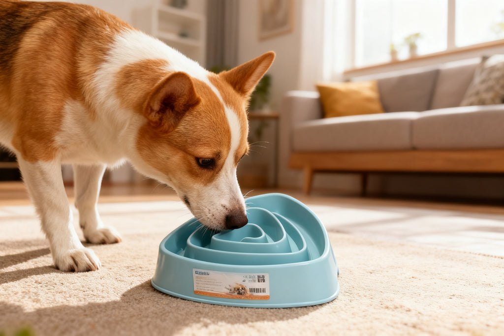 Bol de Alimentación Lenta Roscado para Perros