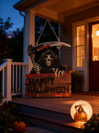 Cartel Luminoso Segador Halloween