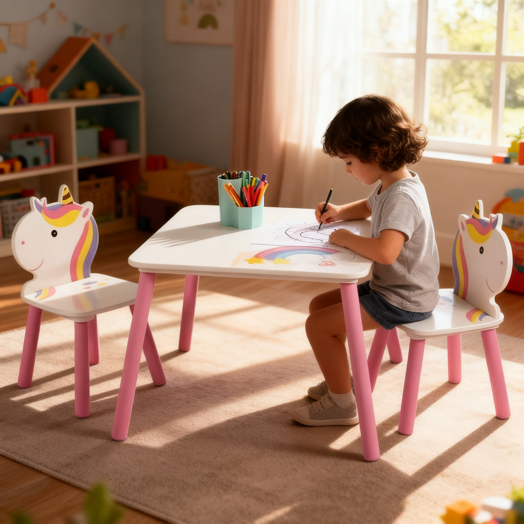 JUDY WILD SWEET LICORNE MESA Y 2 SILLAS