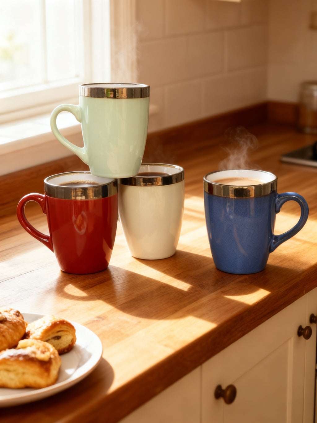 TAZA MUG GRES HAZE 330ML 4 SURTIDOS