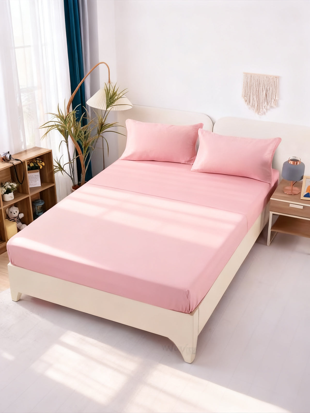 Juego de Sabanas 135cm Rosa Suave