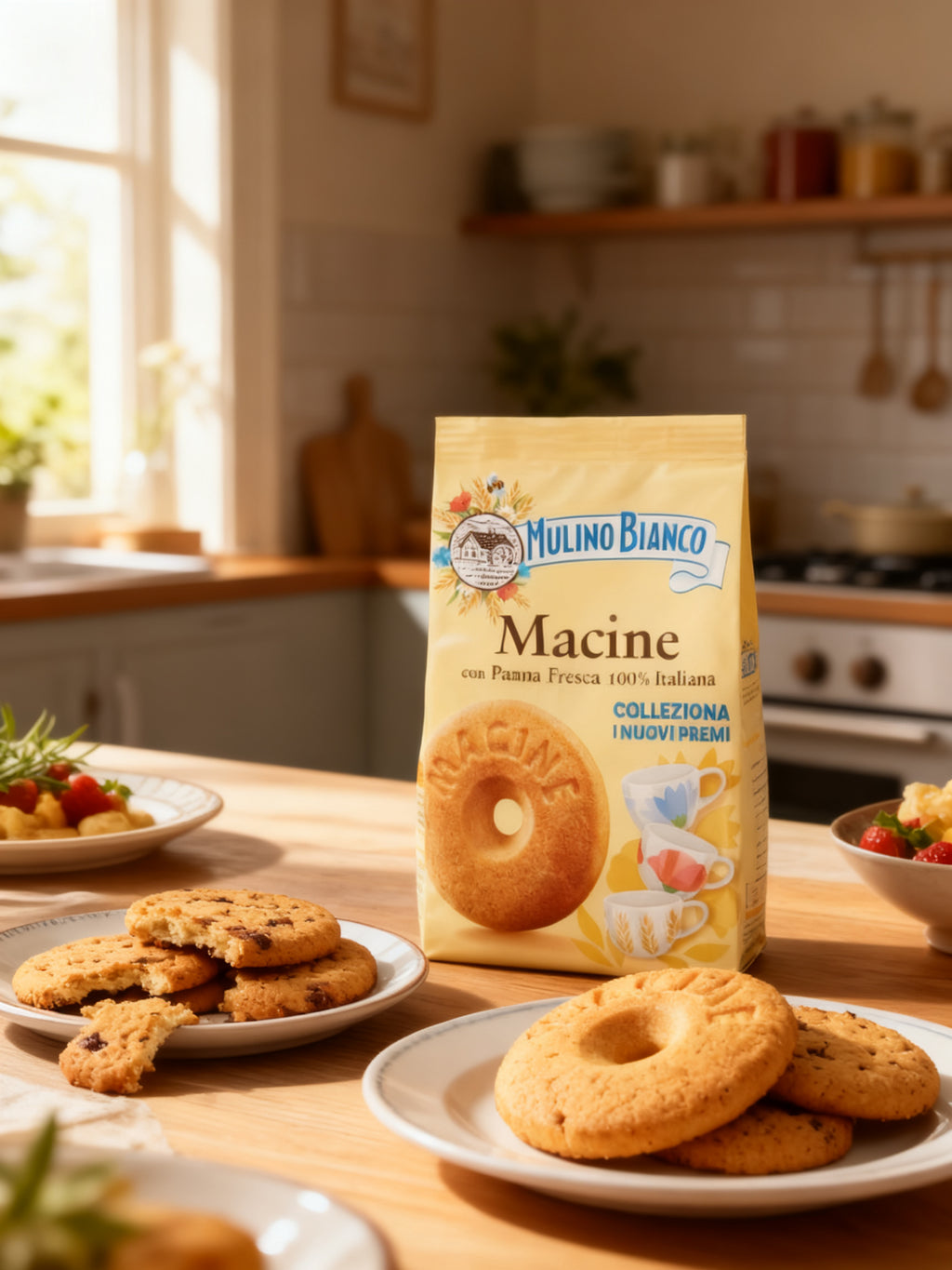 Mulino Bianco Macine con Panna Fresca 100% Italiana 350g