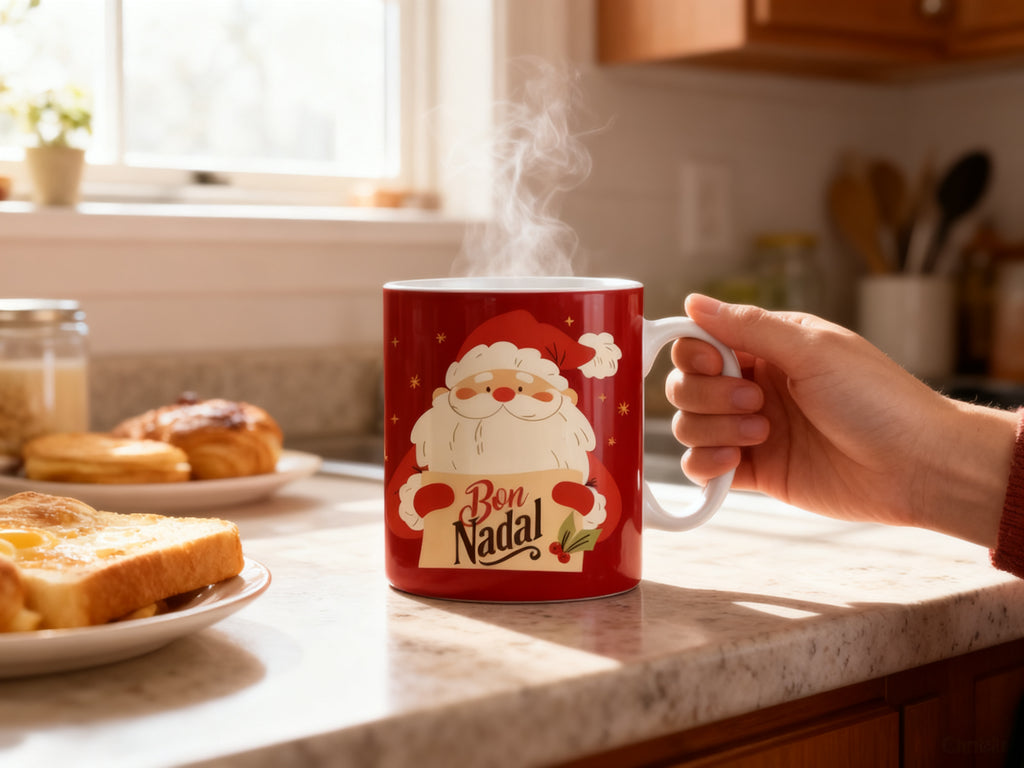 Mug Regalo Pare Noel Navideño CAT